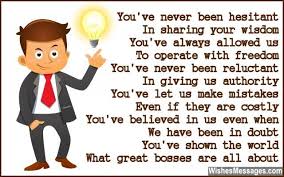 Thank You Poems For Boss Notes To Say Thank You Happy Boss S Day Quotes Boss Day Quotes Thank You Poems