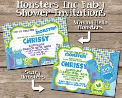 Monsters Inc Baby Shower Invitation