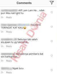 Walaupun tidak begitu melampau seperti video 'bra dan seluar dalam merah'nya, namun status selebriti yang dipegangnya bakal menjadikan video ini sensasi di laman sosial. Sebut Allah Betul Betul Kapsyen Foto Sharifah Sakinah Di Ig Ditegur Netizen Kisah Dunia