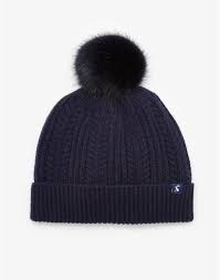 Bobble Navy Pom Pom Beanie Hat Size One Size Joules Uk Pom Pom Beanie Hat Beanie Hats Pom Beanie