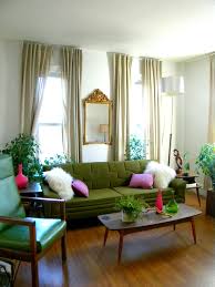 I Love That Olive Green Vintage Inspired Sofa Green Sofa Living Retro Modern Living Room Green Couch Living Room