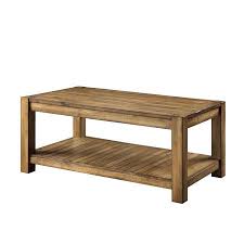 Better Homes Gardens Bryant Solid Wood Coffee Table Rustic Maple Brown Finish Walmart Com Coffee Table Wood Solid Wood Coffee Table Coffee Table