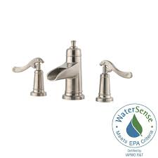 waterfall bathroom sink faucet brushed