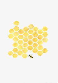 Cartoon Honeycomb Cartoon Clipart Honey Collecting Nectar Png Transparent Clipart Image And Psd File For Free Download Bee Painting Yellow Art Nursery Paintings