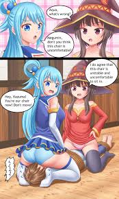 Konosuba Girls Farting - Page 1 - HentaiEra