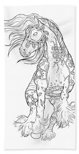 Select from 35919 printable crafts of cartoons, nature, animals, bible and many more. Dancing Gypsy Horse Zentangle Beach Towel For Sale By Cindy Elsharouni