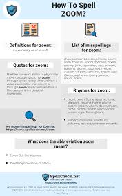 How To Spell Zoom And How To Misspell It Too Spellcheck Net