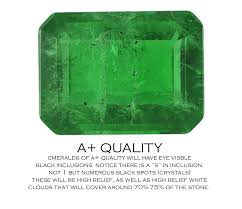 Emerald Quality Chart Worlds First Of A Kind