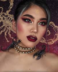 Scorpio Makeup Zodiac Series Passionate And Untamable Scorpio Makeup Zodiac Zodiacsigns Zodiacmakeup Zodi Makeup Art Makeup Cancer Makeup Themes
