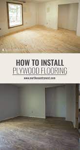 How To Install Plywood Flooring Diy Flooring Inexpensive Flooring Diy Cheap Floors Plywood Projects Diy Cheap Flooring Diy Flooring Cheap Diy Wood Floors