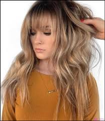 50 susse lange geschichtete frauenhaarschnitte mit pony 2021 long bob frisuren 2021 2020 balayage frisur haar styling langes stufiges haar