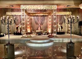 Modern Twist On A Traditional Indian Wedding Ceremony Mandap Decor Features Light Fixtures Flow Mandap Decor Mandap Design Wedding Design Decoration