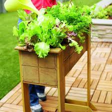 Como Hacer Una Pequena Cama Para Ensaladas Guia De Manualidades Small Space Gardening Diy Planter Box Salad Box