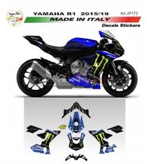 Maybe you would like to learn more about one of these? Complete Stickers Kit Replica Moto Gp Monster Yamaha R1 15 19