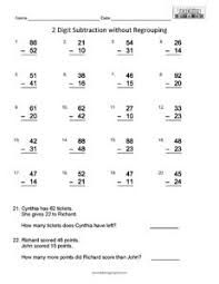 The printable activities below were designed to help you teach simple subtraction without borrowing. 2 Digit Subtraction No Regrouping Teaching Squared