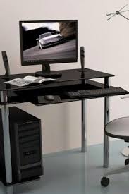 Sauder® edge water 59w computer desk, estate black. Computer Glass Table 42 Photos Computer Tables With Glass Worktops Black Metal Furniture For Home
