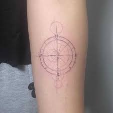 Geometric tattoos come in many color palettes and designs. Geometric Minimal Compass Tattoo Novocom Top