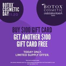 After you find out all botox gift card promo results you wish, you will have many options to find the best saving by clicking to the button get link coupon or more offers of the store on the right to see all the. Botox Buy 100 Gift Card Get 100 Gift Card Free Offer Extended