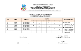 Sedangkan bulan desember 2018, dimana ada kegiatan penilaian akhir semester 1 dan libur akhir semester 1, kunjungan dan peminjaman buku kembali menurun. 25 Jadwal Kunjungan Perpustakaan Pdf