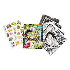 Spongebob coloring book add time : Buy Crayola Spongebob Coloring Book Pages Scented Stickers 24pgs Online In Indonesia B07mh3dk8n