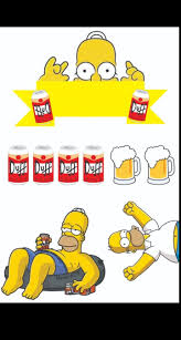 Topper Homer Simpsons Festa Dos Simpsons Bolo Simpsons Homer Simpson