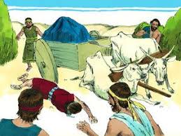 When They Came To The Threshing Floor Of Kidon Uzzah Reached Out His Hand To Steady The Ark Because The Oxen St Free Bible Images Bible Class Childrens Bible