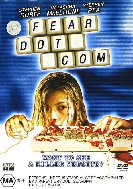 Feardotcom (2002), detectives investigate a series of deaths caused by a  cursed website. It's worth noting that the website in the movie is called  feardotcom.com : r/badMovies