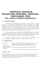 Check spelling or type a new query. Doc Proposal Kegiatan Pelantikan Gabungan Reka Reka Academia Edu