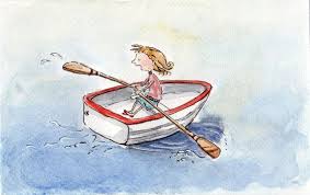 Little Girl Rowing Boat Newfoundland Original Watercolour Etsy Original Watercolors Row Boat Newfoundland