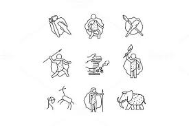 Primitive Prehistoric Caveman Stone Tattoo Prehistoric Primitive