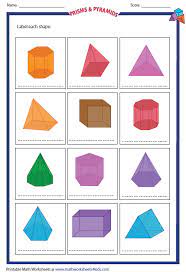 Solid 3d Shapes Worksheets Shapes Worksheets Shapes Lessons 3d Shapes Worksheets