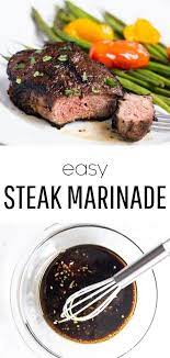 This Easy Steak Marinade Takes Only 5 Ingredients And 5 Minutes Of Prep The Most Delicious Flavor T Steak Marinade Easy Easy Steak Marinade Recipes Easy Steak