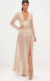 Valentina Gold Sequin Long Sleeve Maxi Dress In 2020 Maxi Dress With Sleeves Long Sleeve Maxi Dress Long Sleeve Sequin Dress