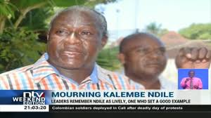 The former kibwezi member of parliament has attacked raila. Kalembe Ndile Dp Ruto Kalonzo Musyoka Mourn Former Mp Youtube
