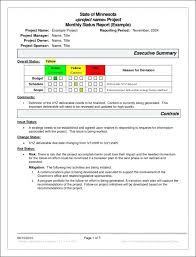 Weekly Manager Report Template Awesome Project Management Report Sample Construction Status Te In 2020 Project Status Report Executive Summary Template Report Template