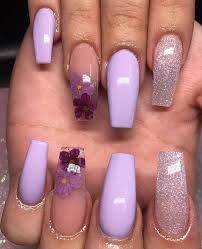 Nail Trends 2020 Nail Trends Purple Acrylic Nails Long Acrylic Nails Nails