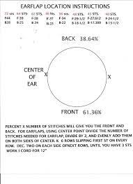 Ear Flap Placement Chart Ear Flap Crochet Hats Free Pattern Crochet Hat Pattern