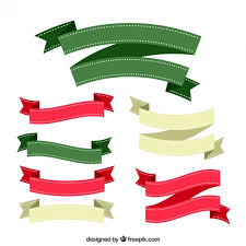 Download Download Vector Decorative Christmas Ribbons Vectorpicker SVG Cut Files