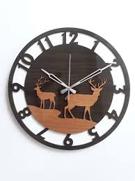 Thousands of designs by independent artists. Deer Design Wooden Wall Clock The Crazy