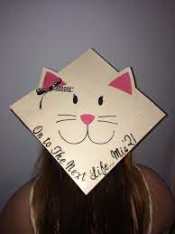 Cat Graduation Cap Idea Graduation Cap Decoration College Graduation Cap Decoration Graduation Cap Designs