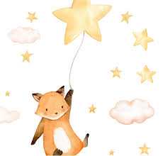 Maybe you would like to learn more about one of these? Naklejki Lisek Z Balonikiem Chmurkami I Gwiazdkami Sklep Z Naklejkami I Plakatami