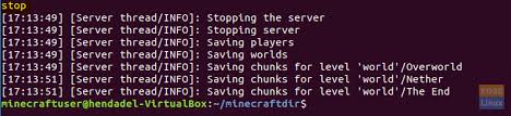 Si usted desea actualizar su servidor minecraft o si quiere ejecutar diferentes versiones de minecraft, cambie el nombre de server.jar a . How To Install Minecraft Server On Ubuntu Foss Linux