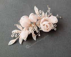 Mod wedding wedding bells floral wedding french wedding wedding coordinator wedding events wedding gowns flower bouquet wedding rose bouquet. Blush Pink Flowers Bridal Hair Clip Cassandra Lynne