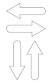 There are total 8 different arrows. 10 Best Free Printable Directional Arrows Printablee Com