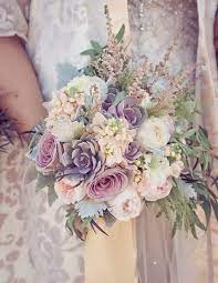 How To Submit Weddings To The Knot Pastel Bridal Bouquet Purple Wedding Bouquets Wedding Flowers