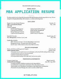 See an mba resume sample that posts massive roa. 9 Mba Application Resume Free Templates