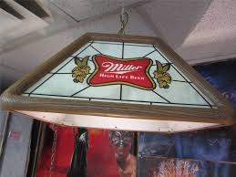 Vintage Miller High Life Beer Hanging Pool Table Bar Light Lady On The Moon 1984 Billiard Table Lights Bar Lighting Lamp Light