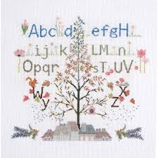 En stock, livraison rapide et gratuite sous conditions !s Kit Broderie Point De Croix Abecedaire Des 4 Saisons Dmc Dm Bk1733 Broderies Cie