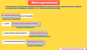 Prepositional phrases can function as adverbs (adverb phrase. A Free Detailed Guide On A Gerund Phrase In English In 2020