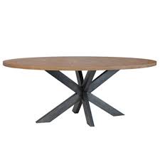 To seat 10 people, with four on each side of the rectangle, the table must be 96 inches long. Dale 4 6 Person Oval Dining Table Grey Oak Dining Tables Meubles
